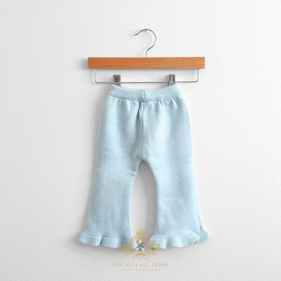 NWT Lovely Girls Knitted Two-piece Cardigan Sweater & Pants Lace Collar 18-24M - Picture 5 of 6